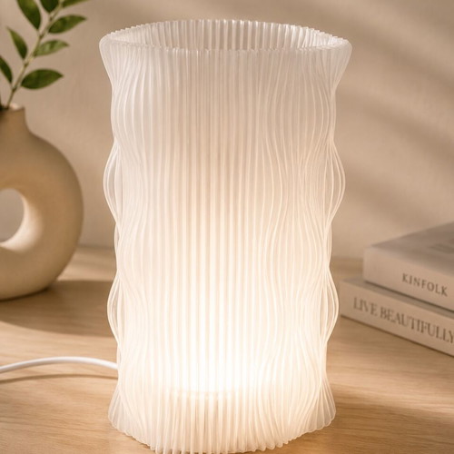 3D Handmade Lamp with USB Like New, 3D Printed