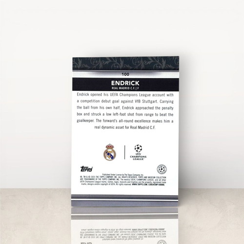 Topps UEFA Endrick RC Real Madrid Rookie Card new