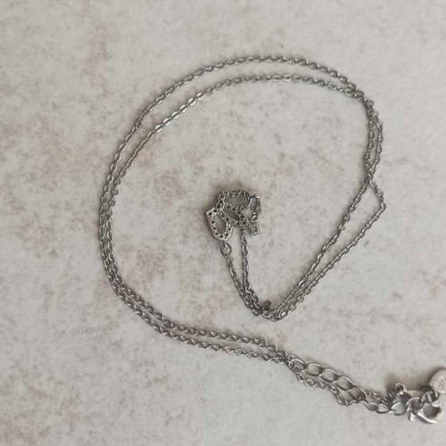 Women's necklace royal crown used, gray