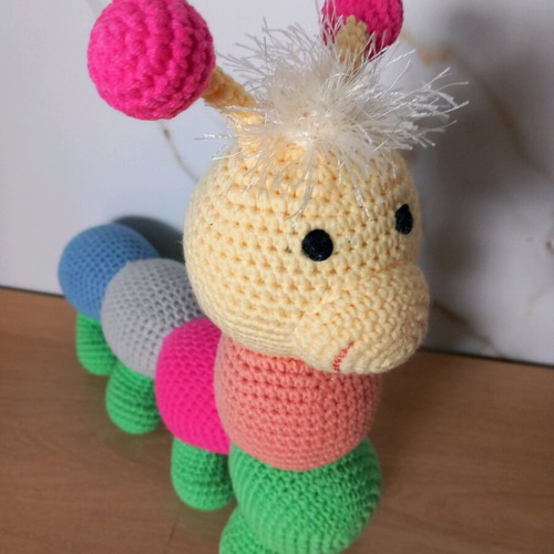 Handmade crocheted centipede doll new for babies