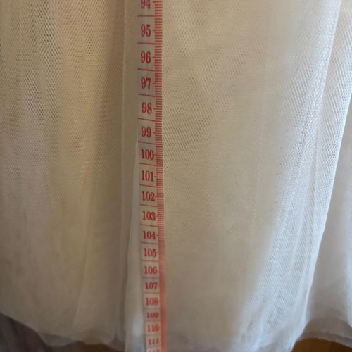 Handmade baptism dress with bow for girls, like new