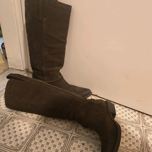 Cowboy women's boots used, brown, size 40, suede