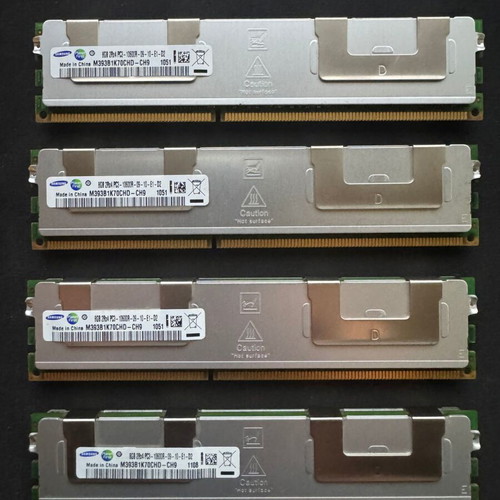 Samsung 32GB RAM (4x8GB) DDR3-1333MHz with heat sink like new for server
