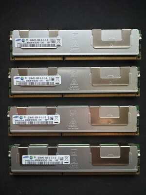 Μνήμη RAM Samsung 32GB (4x8GB) DDR3-1333MHz με heat sink σαν καινούργιο για server