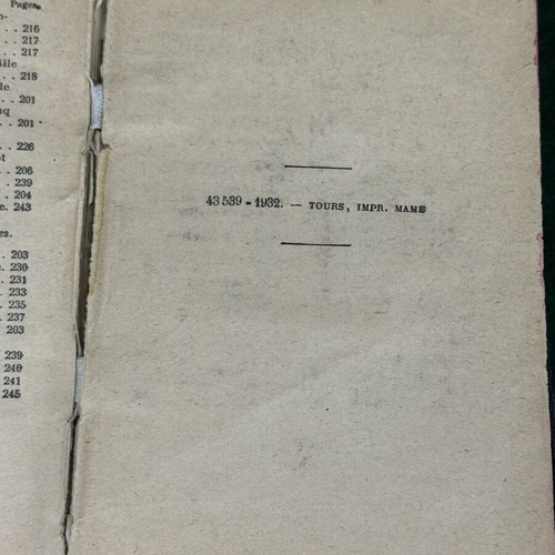 French religious book used, Alexandria 1932, pocket size