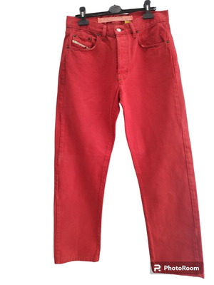 Vintage Diesel παντελόνι σαν καινούργιο, κόκκινο, μέγεθος L