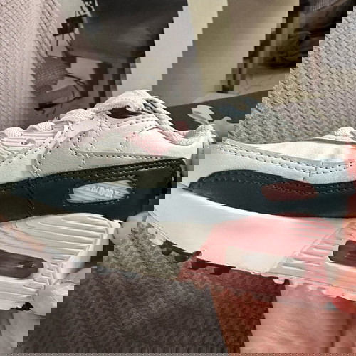 Nike Air Max 90 σαν καινούργια, νούμερο 25 για νήπια, άσπρα και ροζ