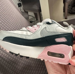 Nike Air Max 90 σαν καινούργια, νούμερο 25 για νήπια, άσπρα και ροζ