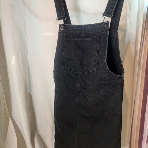 MANGO dungaree dress like new, black, size S