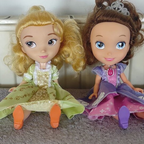 Disney dolls Rapunzel, Sofia & Amber set of 3 like new