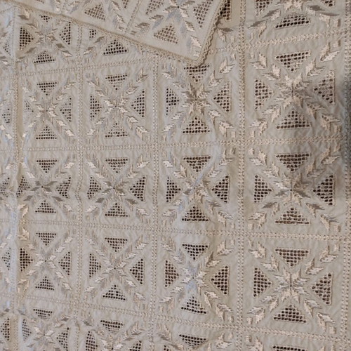 Set of 3 leukaritika squares used, sizes 39x77, 68x68, 30x30 cm
