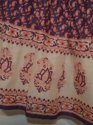 Monsoon 3-tiered long skirt new, cotton, size 8UK