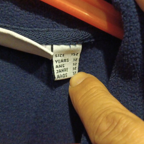 Etirel fleece shirt blue like new, size 152 cm