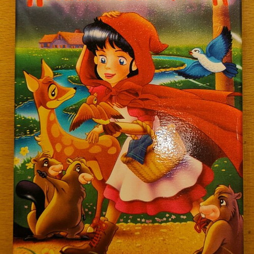The Little Red Riding Hood children's video cassette used, dubbed