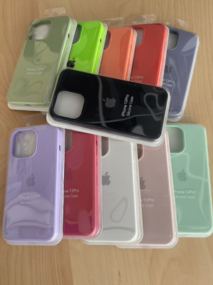 Apple Silicone Case for iPhone 13 Pro new, premium microfiber lining