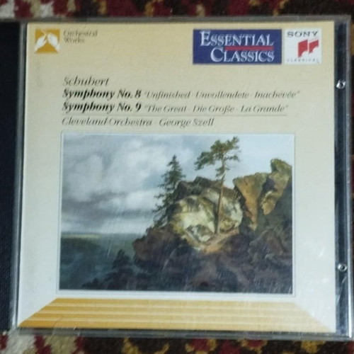 Schubert Symphonies No. 8 and No. 9 Sony Essential Classics CD like new, classical