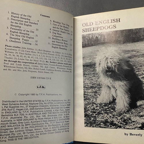 Pisano Old English Sheepdogs book like new