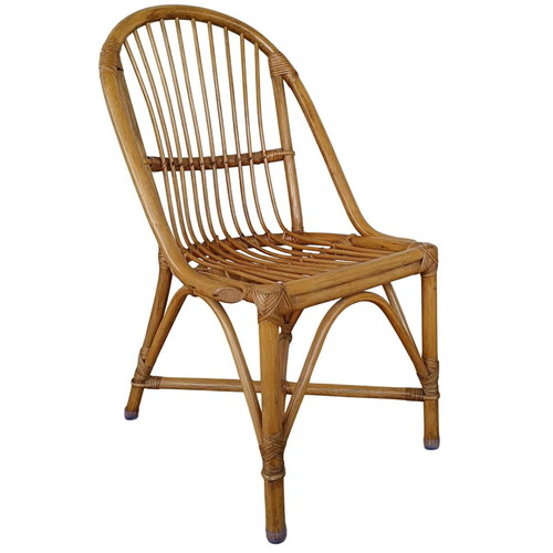 Bamboo armchairs and chairs used, solid wood, set of 13+12