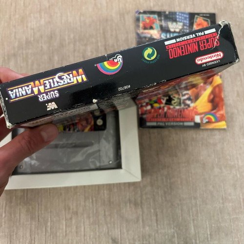 WF Super Wrestlemania Nintendo SNES used, complete
