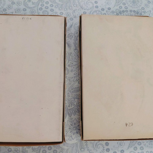 Vintage IRIS thread boxes from the 1960s like new, set of 2