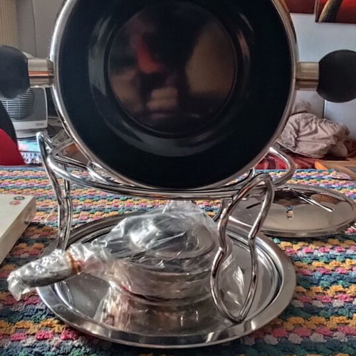 Kela fondue set with burning gel unused