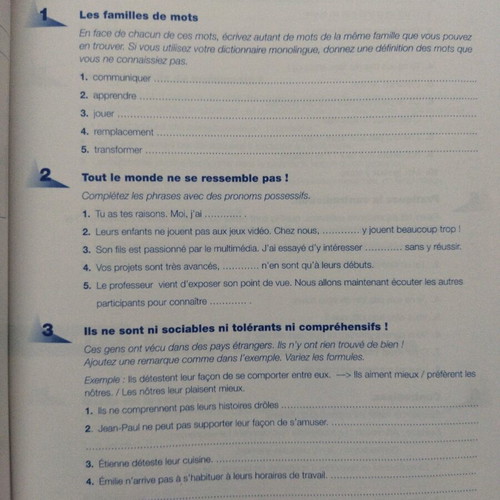 Fréquence jeunes 3 Cahier d exercices level B1, B2 new