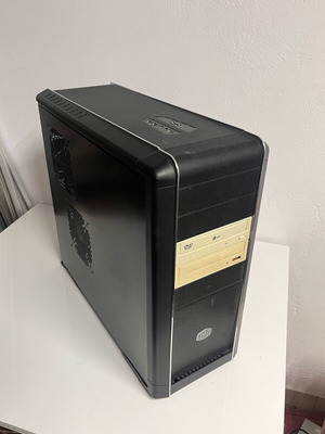 Cooler Master κουτί υπολογιστή ATX σε μαύρο με 2 ανεμιστήρες 120 mm