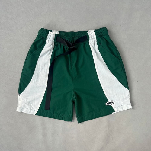 Corteiz Medium shorts new green white nylon windbreaker