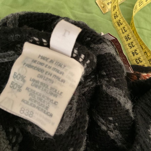 Stefanel men's knitted sweater like new, size L, multicolor