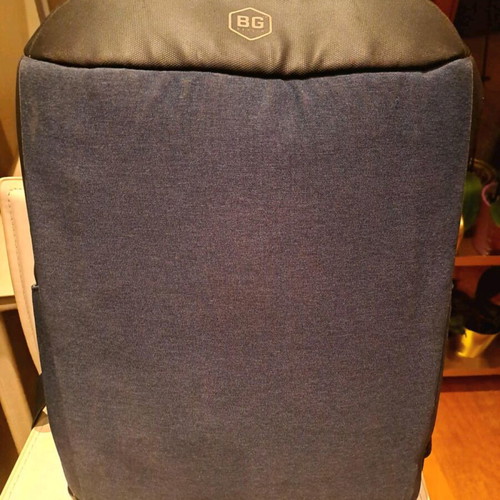 Bg Berlin laptop backpack used, black and blue