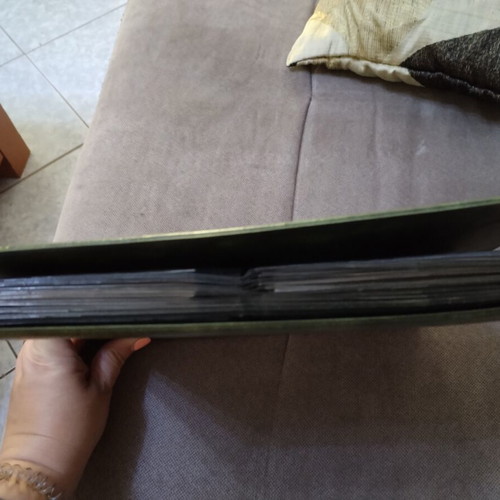 Album with 37 Greek First Day Covers like new, green leather