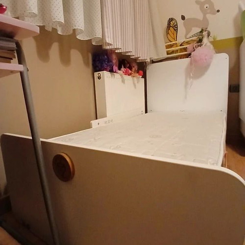 Cilek Convertible Baby Cot with Changing Table, 2 Mattresses & Baby Set like new