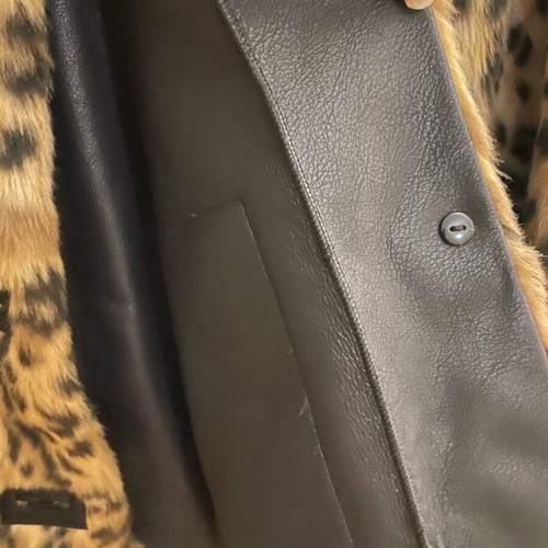 Zara fur jacket new oversized multicolor