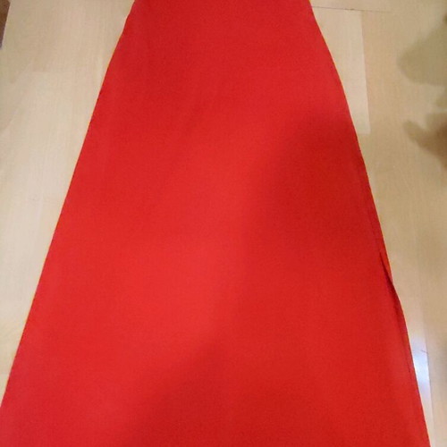 Laura Scott maxi dress red like new with rhinestones and open back