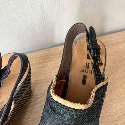 JK London shoes sandals used, size 38, blue