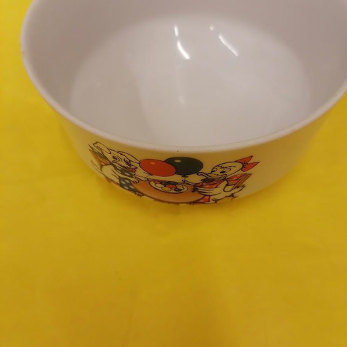 Vintage Ionia children's porcelain dinnerware set used, 3 pieces