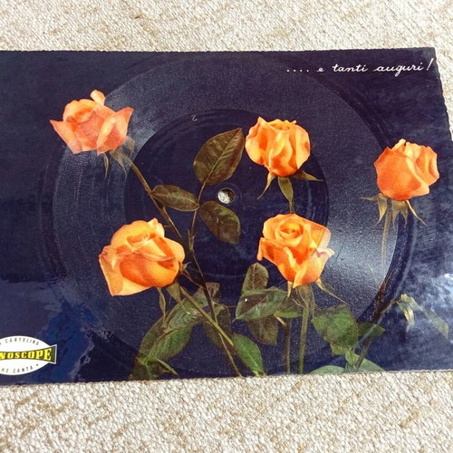 Fonoscope (Roses) new card plays like a 78 rpm record