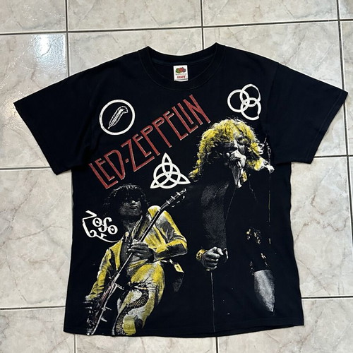 Led Zeppelin Vintage Y2K Band Tee Size L Fruit of the Loom
