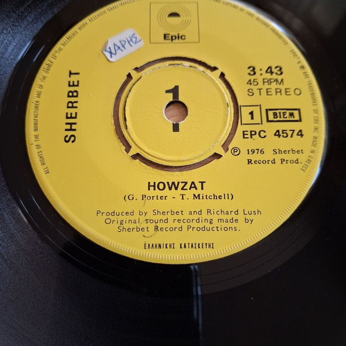 Sherbet Howzat vinyl record like new, rock genre