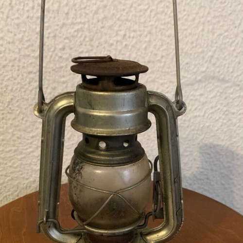 Oil lamp used, vintage