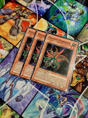 Playset 3x Parasite Paracide Yu-Gi-Oh! cards RP02 Reprint