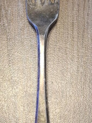 Walker and Hall old silver-plated fork used