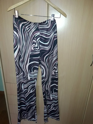 Bell-bottom pants 2XL like new, black and brown