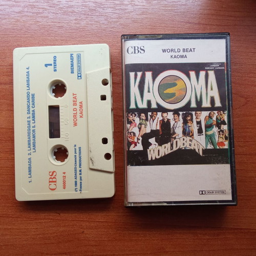 Kaoma Lambada Worldbeat collectible audio tape used, 1980s