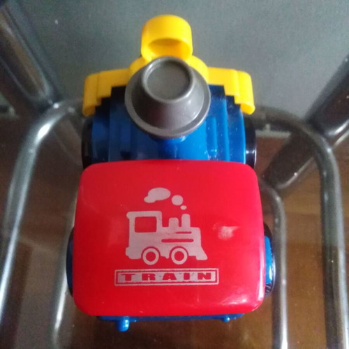 Toy train car like new with wheels for ages 1-3