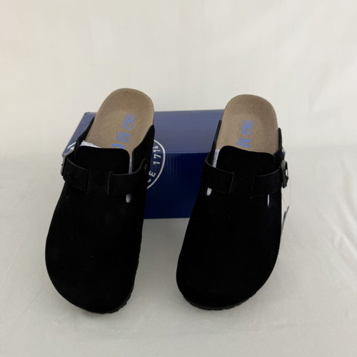 Birkenstock slippers, beige and black, sizes 42-45