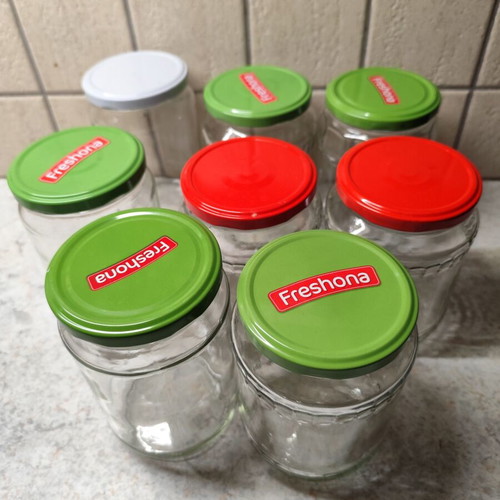 Glass jars pack of 8, like new, large