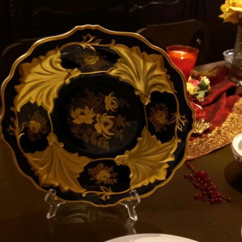 Echt Weimar Kobalt Jutta Blue Decorative Plate 33 cm like new