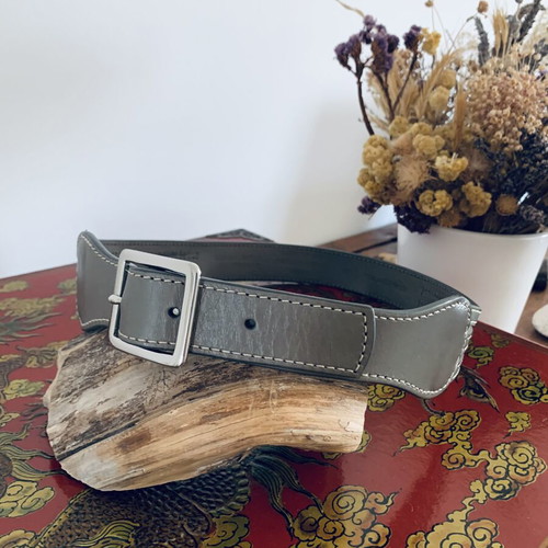 Paul & Joe Sister waist belt new, grey-olive color, size 80