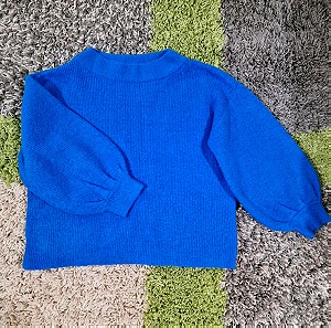 Softly blue electric women knitwear! Size M